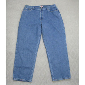 LL Bean Womens Relaxed Flannel Lined Jeans 20 Reg